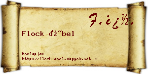 Flock Ábel névjegykártya