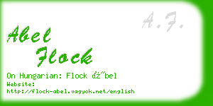 abel flock business card